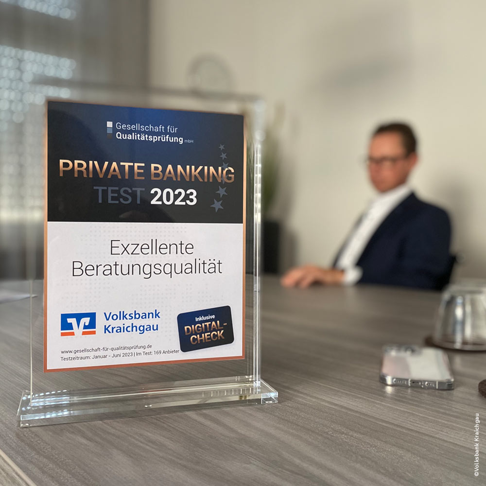 Private Banking Auszeichnung Volksbank Kraichgau